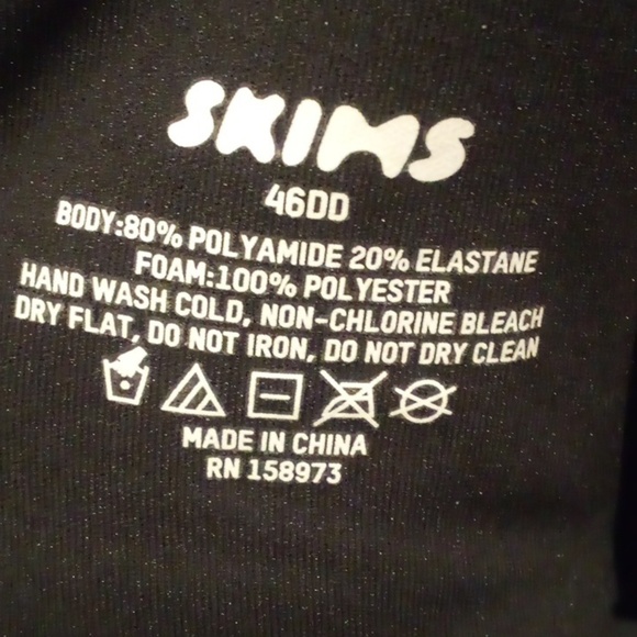 NWT Skims T-Shirt Underwire Demi Bra Color Oxide BR-UWR-2294 - Size 46DD - Picture 4 of 5